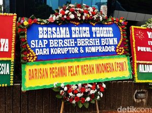 Erick Thohir Banjir Karangan Bunga (Lagi)