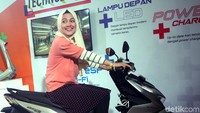 Honda BeAT terbaru diluncurkan di JIExpo Kemayoran, Kamis (16/1/2020).