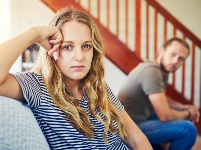 zodiak Shot of a young couple having a disagreement at home