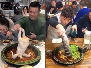Ke Restoran Hot Pot, Orang-orang Ini Bawa Ikan dan Ayam Mentah Sendiri