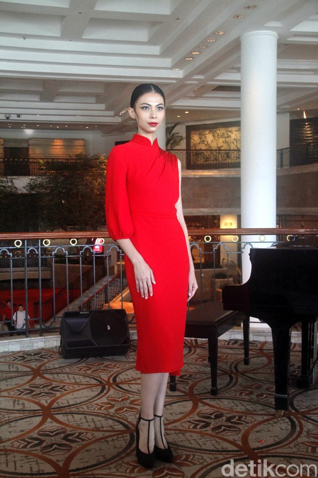 Fashion show Imlek 2020, SebastianRed dari Sebastian Gunawan menampilkan deretan busana cheongsam modern nan elegan di Grand Hyatt, Jakarta, Selasa [14/1/2020]. Foto: Mohammad Abduh/Wolipop.
