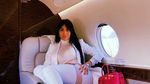 Foto: Gaya Pacar Cristiano Ronaldo di Jet Pribadinya