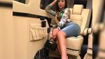 Foto: Gaya Pacar Cristiano Ronaldo di Jet Pribadinya