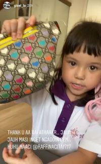 Ulang Tahun Ke-5, Gempi Dapat Kado Mevvah Tas Gucci dari Rafathar