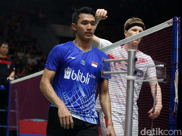 Aduh…Jojo Tumbang dari Anders Antonsen Langkah tunggal putra Indonesia, Jonatan Christie terhenti di perempat final Indonesia Masters 2020. Jojo kalah dari wakil Denmark, Anders Antonsen.