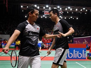 Lewati Partai Krusial dan Lolos Semifinal Indonesia Masters, Hendra/Ahsan: Takdirnya Menang