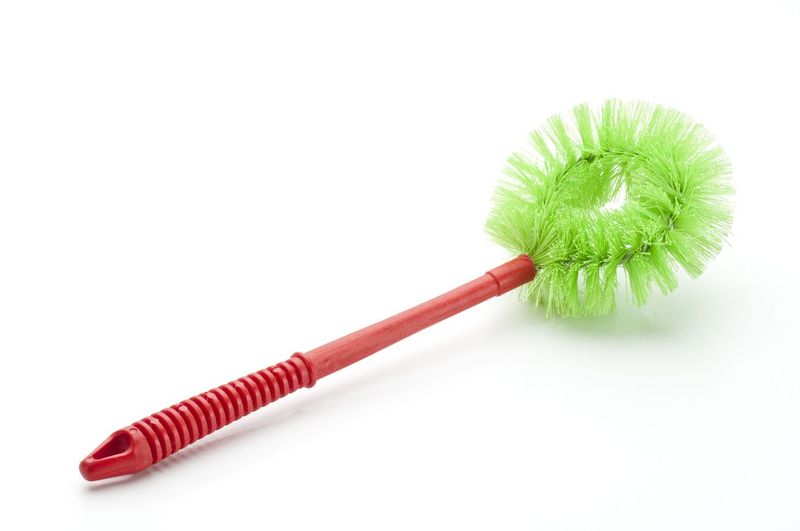 Toilet Brush on White Background.