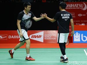 Hasil Toyota Thailand Open 2021: Hendra/Ahsan Tumbang di Semifinal