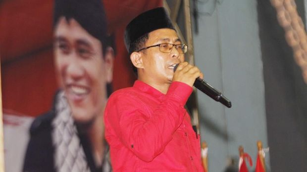Ketua DPC PDIP Kota Tangerang Gatot Wibowo hadir dalam tabligh akbar bertajuk 'Doa untuk Negeri'.