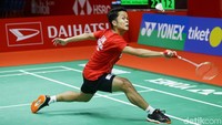 Pertandingan berlangsung ketat sejak gim pertama.