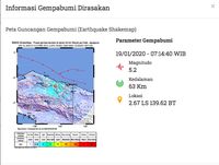 Gempa Magnitudo 6,3, BMKG Minta Warga Jayapura Jauhi Lereng