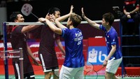 Ini jadi gelar juara ketiga secara beruntun untuk Kevin/Marcus di Indonesia Masters. Tahun lalu, mereka juga mengalahkan Ahsan/Hendra di final.