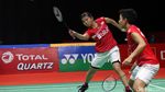 Ekspresi Kemenangan Greysia Polii/Apriyani Rahayu