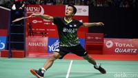 Dalam pertandingan final melawan Anders Antonsen di Istora, Senayan, Minggu (19/1/2020), Anthony sempat kehilangan gim pertama lebih dulu. Namun dia kemudian bangkit dan menang 17-21, 21-15, 21-9.