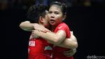 Ekspresi Kemenangan Greysia Polii/Apriyani Rahayu