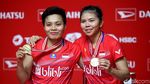 Ekspresi Kemenangan Greysia Polii/Apriyani Rahayu