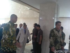 Hadiri Rapat di Komisi I DPR, Prabowo: Bahas Natuna-Pembangunan Kekuatan