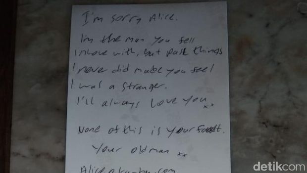 Bule Diduga Jatuh di Tebing Pecatu Tinggalkan Surat: I'm Sorry Alice