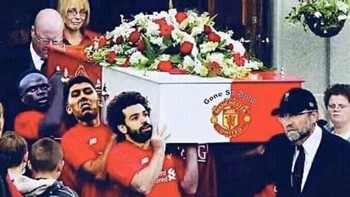 Tim Liverpool siap memakamkan Manchester United (Pool)