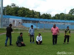 PSM Makassar Cek Langsung Stadion Gelora Mandiri di Pare-Pare