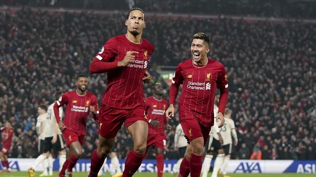 Liverpool sedang unggul 16 poin atas Man City di Liga Inggris.