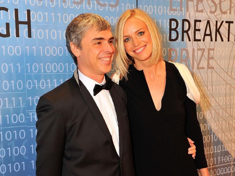 MOUNTAIN VIEW, CA - DECEMBER 12: (L-R) Larry Page and Lucy Southworth attend the 2014 Breakthrough Prize Inaugural Ceremony for Awards in Fundamental Physics and Life Sciences at NASA Ames Research Center on December 12, 2013 in Mountain View, California. (Photo by Steve Jennings/Getty Images for MerchantCantos)