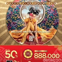 Jika ingin mencari pilihan busana yang lebih beragam, Anda bisa mendatangi department store. Central pun memberikan diskon khusus merayakan tahun baru China hingga 50%. Selain diskon, dapatkan pula kesempatan untuk dapat kupon hingga Rp 888 ribu dan dua kali memutar roda keberuntungan. Foto: Istimewa