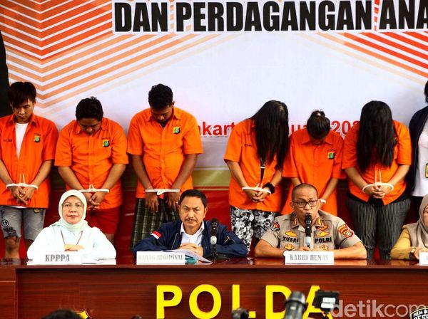 Diciduk Polisi, 6 Pelaku Penjual Anak di Bawah Umur Tertunduk Malu