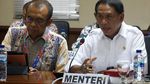 Gaya Menpora saat Raker dengan Komite III DPD