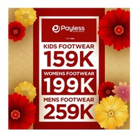 PIlihan alas kaki diskon juga bisa ditemukan di Payless. Hingga 28 Januari, Payless Shoesource Special Price Collections menawarkan alas kaki anak seharga Rp 159 ribu, alas kaki wanita seharga Rp 199 ribu, dan alas kaki pria seharga Rp 259 ribu. Foto: Istimewa