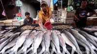 Ikan bandeng berbagai ukuran dijajakan para pedagang di kawasan Glodok, Jakarta, tersebut. Harga ikan bandeng yang dijual pun bervariasi, mulai puluhan hingga ratusan ribu.