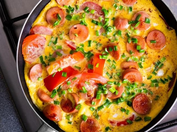 omelet sosis portugis