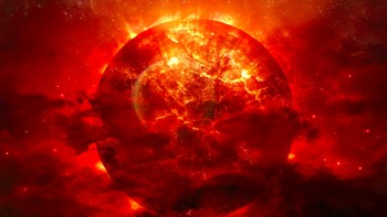 UY Scuti, bintang terbesar. UY Scuti adalah bintang masif dengan radius 1.700 kali lebih besar dari Matahari kita. Ini membuatnya menjadi bintang terbesar di jagat raya. Jika UY Scuti berada di pusat tata surya, ujungnya akan memanjang sampai Jupiter! Gas dan debu yang keluar dari bintang masif itu akan memanjang lebih jauh, mungkin di luar orbit Pluto, atau secara nyata 400 kali jarak antara Bumi dan Matahari. Foto: via Brainberries