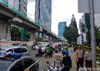 Massa 221 Priok Bersatu Bubar Usai Demo Yasonna, Lalin HR Rasuna Said Lancar