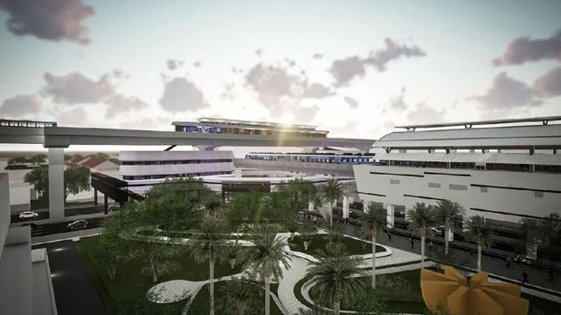 Begini Konsep Skybridge Integrasi MRT ASEAN-TransJ CSW yang Dibangun Anies