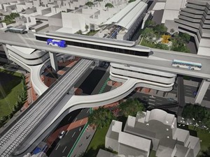 Begini Desain Skybridge Integrasi MRT ASEAN-TransJ CSW yang Dibangun Anies
