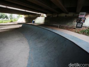 Asyik... Kolong Tol Jatiasih Dibangun Skatepark