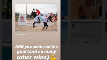 Jennifer pun senang Nassar telah membukukan beragam presatsi hebat di olahraga berkuda.Begitulah, rentetan Stories dari Jennifer ditujukan kepada sang kekasih yang amat dicintainya. Foto: Instagram