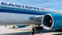 Pada 12 Januari lalu, sebuah pesawat jenis Boeing 767-300ER mendarat di Bandara JFK New York. Pesawat ini punya nama merek AS yang telah lenyap beberapa tahun lalu (Foto: Eastern Airlines/Facebook)