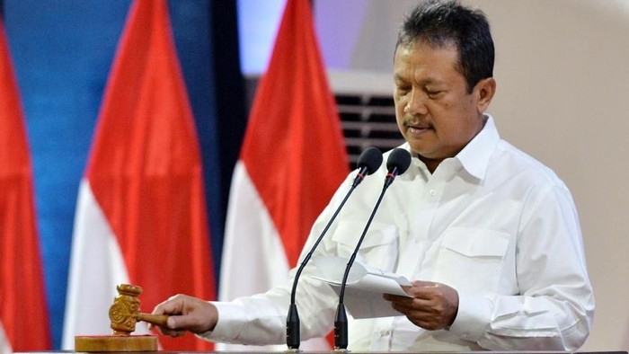 Wamenhan Sakti Wahyu Trenggono membuka rapat pimpinan Kementerian Pertahanan 2020