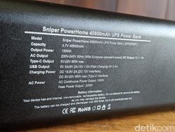 Penampakan Powerbank Berkapasitas 40.800 mAh