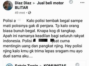 Akun yang Hina Polisi Soal Pelajar Bunuh Begal Ternyata Catut Identitas Orang
