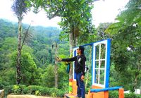 Salah satu spot foto di Disbun Sumedang