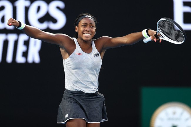 Coco GauffDari dunia olahraga, Coco Gauff adalah atlet yang mencuri perhatian tahun ini. Baru-baru ini, ia bahkan menjadi nomine termuda untuk Women of the Year dari Majalah Time. Baru berusia 19 tahun, ia sudah menjadi juara US Open 2023. Foto: Hannah Peters/Getty Images