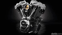Mesin ini disebut The Screamin Eagle 131 Crate Engine yang mana menjadi mesin terbesar buatan Harley-Davidson sepanjang sejarah mencapai 2.147cc. Foto: Harley-Davidson