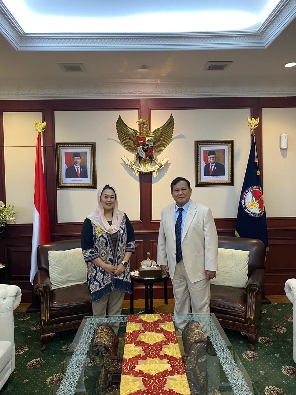 Yenny Wahid saat bertemu Menhan RI Prabowo Subianto (Dok. Istimewa)