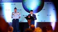 Wapres Maruf Amin memberikan sambutannya. Selain itu, Cak Imin juga Menjadi keynote speaker dalam acara pertemuan partai politik seluruh dunia yang tergabung dalam Centris Democracy Internasional (CDI), Ketua Umum Partai Kebangkitan Bangsa itu menekankan pentingnya mengelola perbedaan dan dialog damai untuk mencegah terjadi konflik kekerasan antar negara. Foto: dok. PKB