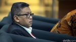 Ekspresi Sekjen PDIP Hasto Kristiyanto Saat Akan Diperiksa KPK