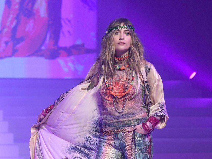 PARIS, FRANCE - JANUARY 22: Paris Jackson walks the runway during the Jean-Paul Gaultier Haute Couture Spring/Summer 2020 show as part of Paris Fashion Week at Theatre Du Chatelet on January 22, 2020 in Paris, France. (Photo by Pascal Le Segretain/Getty Images)