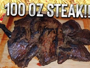 Wow! Pria Ini Habiskan Beefsteak Seberat 2,8 Kilogram